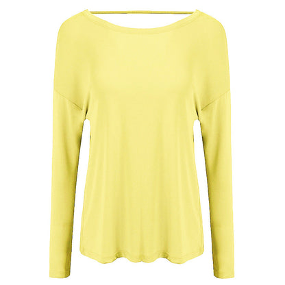 Yoga Wear Long Sleeve Blouse Female Spring