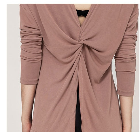 Yoga Wear Long Sleeve Blouse Female Spring