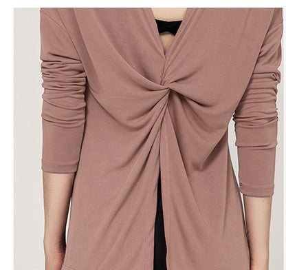 Yoga Wear Long Sleeve Blouse Female Spring