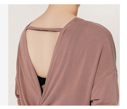 Yoga Wear Long Sleeve Blouse Female Spring